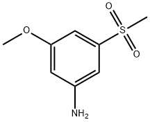 3-METHOXY-5-METHYLSULFONYLANILINE,62606-02-4,结构式