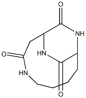 4,10,12-Triazabicyclo(7,2,2)tridecane-3,11,13-trione,62901-99-9,结构式