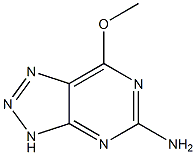 3H-1,2,3-Triazolo[4,5-d]pyrimidin-5-amine,7-methoxy- Structure