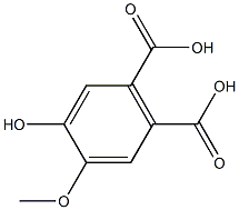 4-ヒドロキシ-5-メトキシフタル酸 化学構造式