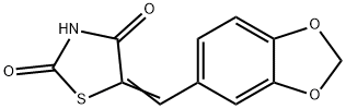 2,4-Thiazolidinedione,5-(1,3-benzodioxol-5-ylmethylene)- Struktur