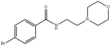 4-溴-N-[2-(吗啉-4-基)乙基]苯甲酰胺 结构式