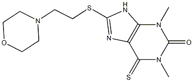 6505-99-3 2H-Purin-2-one,1,3,6,9-tetrahydro-1,3-dimethyl-8-[[2-(4-morpholinyl)ethyl]thio]-6-thioxo-