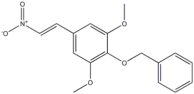 Benzene, 1,3-dimethoxy-5-(2-nitroethenyl)-2-(phenylmethoxy)- Structure