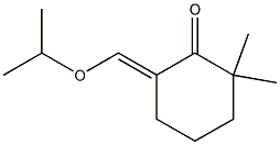 Cyclohexanone, 2,2-dimethyl-6-[(1-methylethoxy)methylene]- Struktur