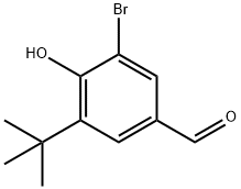 3-溴-5-叔丁基-4-羟基苯甲醛 结构式