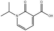 2-オキソ-1-(プロパン-2-イル)-1,2-ジヒドロピリジン-3-カルボン酸 化学構造式