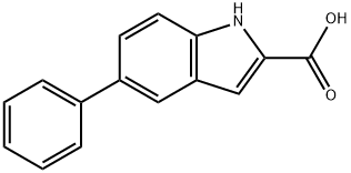 5-phenyl-1H-indole-2-carboxylic acid,66616-71-5,结构式