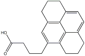 4-Pyrenebutanoic acid, 1,2,3,6,7,8-hexahydro- 化学構造式