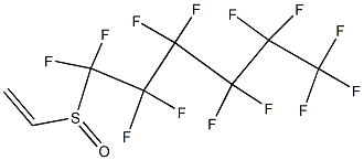 Hexane, 1-(ethenylsulfinyl)-1,1,2,2,3,3,4,4,5,5,6,6,6-tridecafluoro- 化学構造式