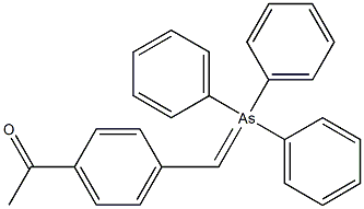 Ethanone, 1-[4-[(triphenylarsoranylidene)methyl]phenyl]- Structure