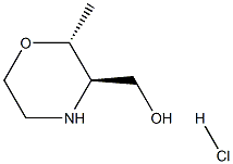 ((2R,3R)-2-Methylmorpholin-3-yl)methanol hydrochloride Structure