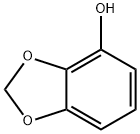 2H-1,3-ベンゾジオキソール-4-オール 化学構造式