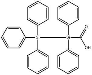 Disilanecarboxylic acid, pentaphenyl- Struktur