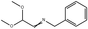 Benzenemethanamine, N-(2,2-dimethoxyethylidene)- Structure