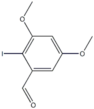 Benzaldehyde, 2-iodo-3,5-dimethoxy- 化学構造式