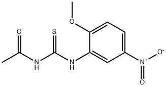 N-[(2-methoxy-5-nitrophenyl)carbamothioyl]acetamide Structure