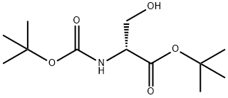 O-tert-butyl-N-BOC-D-serine Struktur