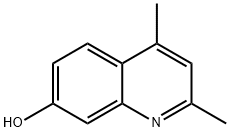 7-Quinolinol, 2,4-dimethyl-,72365-58-3,结构式