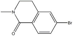 6-Bromo-2-methyl-3,4-dihydroisoquinolin-1(2H)-one Structure