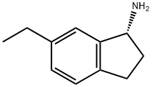 (1R)-6-ETHYL-2,3-DIHYDRO-1H-INDEN-1-AMINE 化学構造式