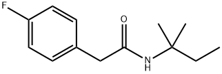 2-(4-fluorophenyl)-N-(2-methylbutan-2-yl)acetamide Structure