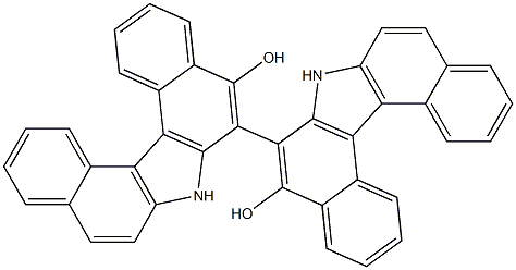[6,6'-Bi-7H-dibenzo[c,g]carbazole]-5,5'-diol,78448-05-2,结构式