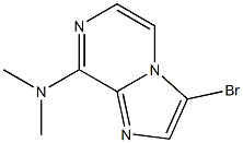 Imidazo[1,2-a]pyrazin-8-amine, 3-bromo-N,N-dimethyl- 结构式