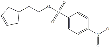 Benzenesulfonic acid, 4-nitro-, 2-(3-cyclopenten-1-yl)ethyl ester Structure