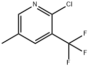 2-氯-5-甲基-3-(三氟甲基)吡啶, 79424-50-3, 结构式