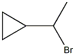 Cyclopropane, (1-bromoethyl)- Struktur