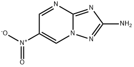 6-硝基-[1,2,4]三唑并[1,5-A]嘧啶-2-胺, 80773-01-9, 结构式