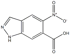 5-Nitro-1H-indazole-6-carboxylic acid,81115-47-1,结构式