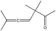 4,5-Heptadien-2-one, 3,3,6-trimethyl- Struktur