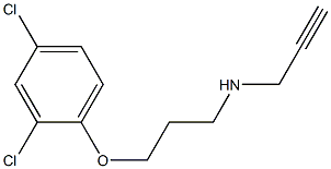 2-Propyn-1-amine, N-[3-(2,4-dichlorophenoxy)propyl]- Struktur