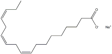 9,12,15-Octadecatrienoic acid, sodium salt, (Z,Z,Z)- Structure