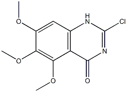 2-氯-5,6,7-三甲氧基喹唑啉-4(3H)-酮, 827605-47-0, 结构式