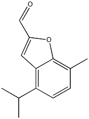 82994-31-8 2-Benzofurancarboxaldehyde, 7-methyl-4-(1-methylethyl)-