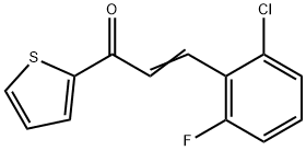 (2E)-3-(2-chloro-6-fluorophenyl)-1-(thiophen-2-yl)prop-2-en-1-one,834912-59-3,结构式