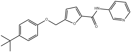 5-[(4-tert-butylphenoxy)methyl]-N-(pyridin-3-yl)furan-2-carboxamide Structure