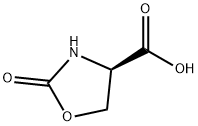 (R)-2-オキソオキサゾリジン-4-カルボン酸 化学構造式