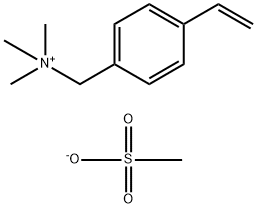 (4-ethenylphenyl)methyl-trimethylazanium,methanesulfonate 化学構造式