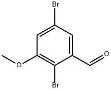 2,5-Dibromo-3-methoxybenzaldehyde Struktur