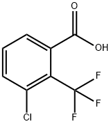 3-クロロ-2-トリフルオロメチル安息香酸 化学構造式