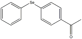 Ethanone, 1-[4-(phenylseleno)phenyl]- Structure