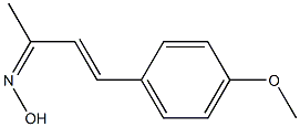 3-Buten-2-one, 4-(4-methoxyphenyl)-, oxime Structure