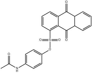 4-acetamidophenyl 9,10-dioxo-8a,9,10,10a-tetrahydroanthracene-1-sulfonate Structure