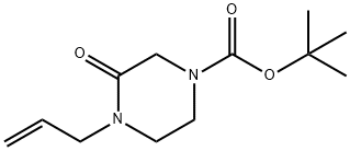 tert-butyl 4-allyl-3-oxopiperazine-1-carboxylate 化学構造式