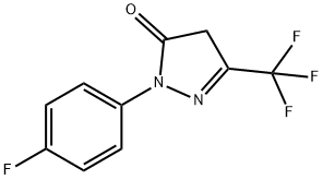 1-(4-fluorophenyl)-3-(trifluoromethyl)-1H-pyrazol-5(4H)-one Structure