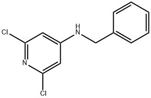Benzyl-(2,6-dichloro-pyridin-4-yl)-amine 化学構造式